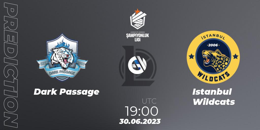Dark Passage vs Istanbul Wildcats: Match Prediction. 30.06.2023 at 19:00, LoL, TCL Summer 2023 - Group Stage