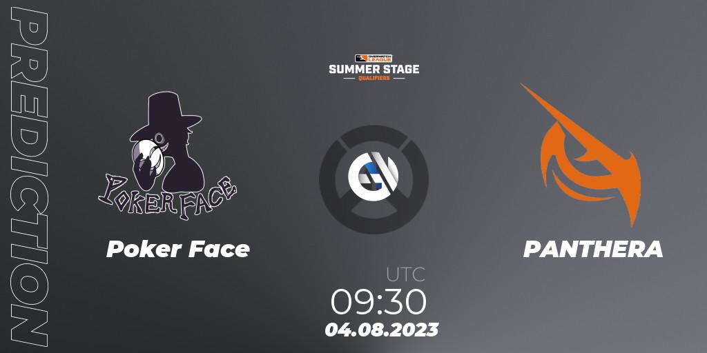 Poker Face vs PANTHERA: Match Prediction. 04.08.2023 at 09:30, Overwatch, Overwatch League 2023 - Summer Stage Qualifiers