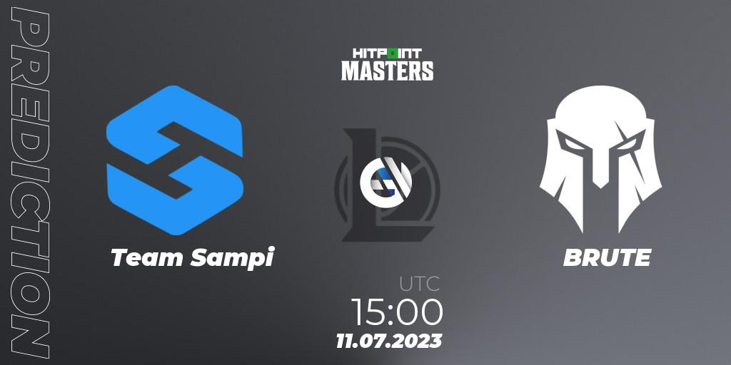 Team Sampi vs BRUTE: Match Prediction. 11.07.23, LoL, Hitpoint Masters Summer 2023 - Group Stage