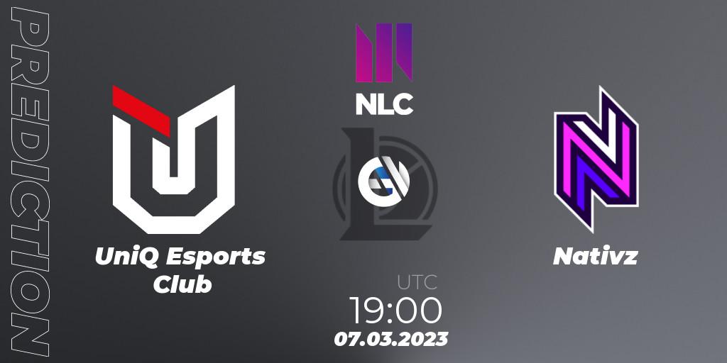 UniQ Esports Club vs Nativz: Match Prediction. 07.03.23, LoL, NLC 1st Division Spring 2023