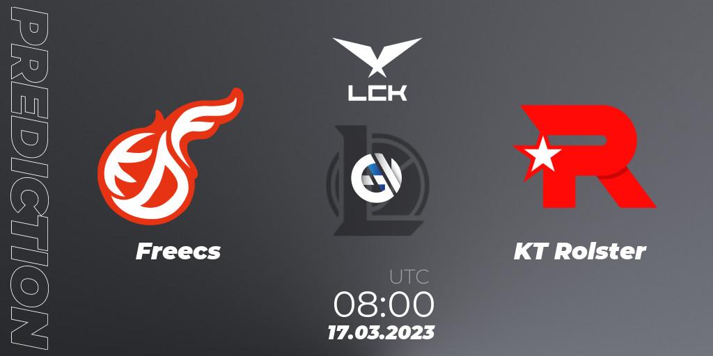 Freecs vs KT Rolster: Match Prediction. 17.03.2023 at 08:00, LoL, LCK Spring 2023 - Group Stage