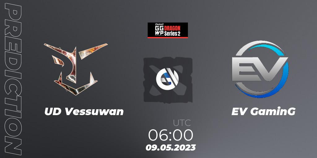 UD Vessuwan vs EV GaminG: Match Prediction. 09.05.2023 at 06:06, Dota 2, GGWP Dragon Series 2