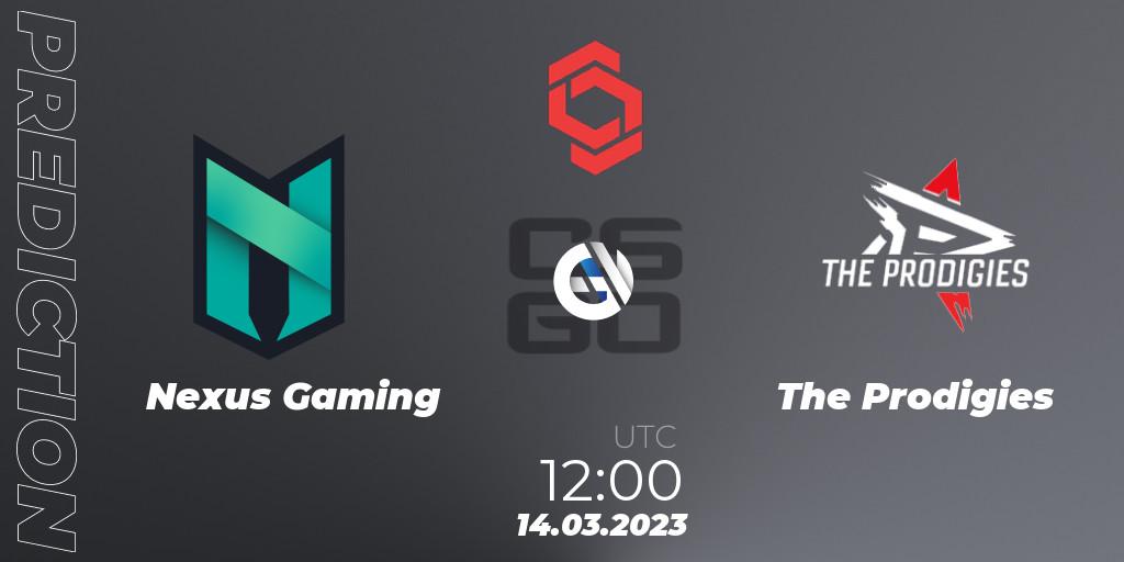 Nexus Gaming vs The Prodigies: Match Prediction. 14.03.23, CS2 (CS:GO), CCT Central Europe Series 5 Closed Qualifier