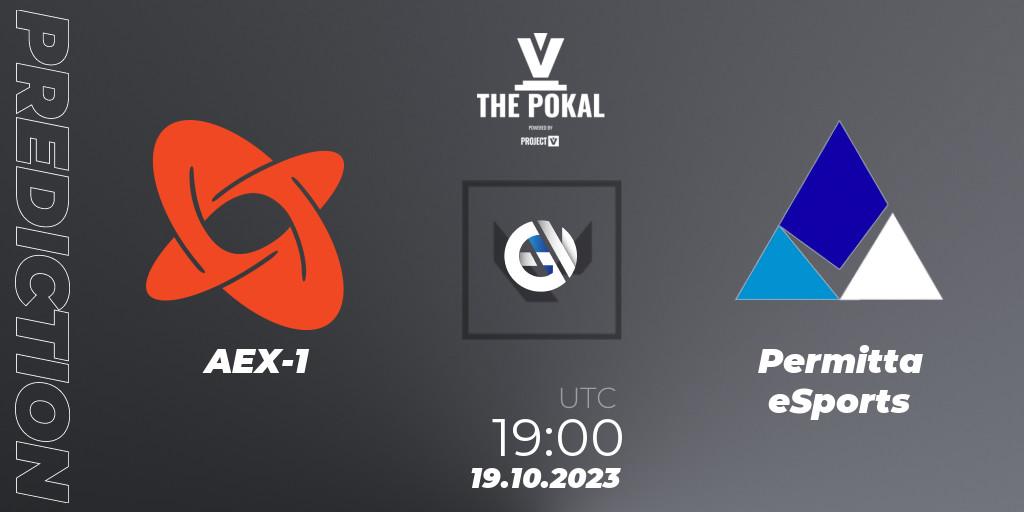 AEX-1 vs Permitta eSports: Match Prediction. 19.10.2023 at 19:00, VALORANT, PROJECT V 2023: THE POKAL