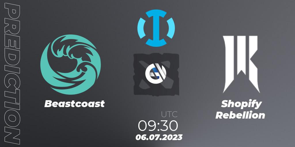 Beastcoast vs Shopify Rebellion: Match Prediction. 06.07.2023 at 06:31, Dota 2, The Bali Major 2023