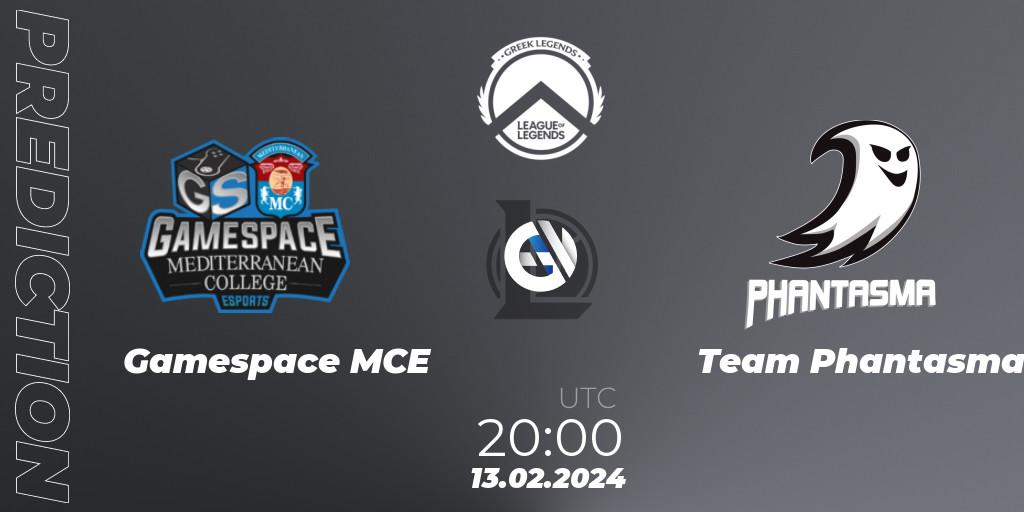 Gamespace MCE vs Team Phantasma: Match Prediction. 13.02.2024 at 20:00, LoL, GLL Spring 2024