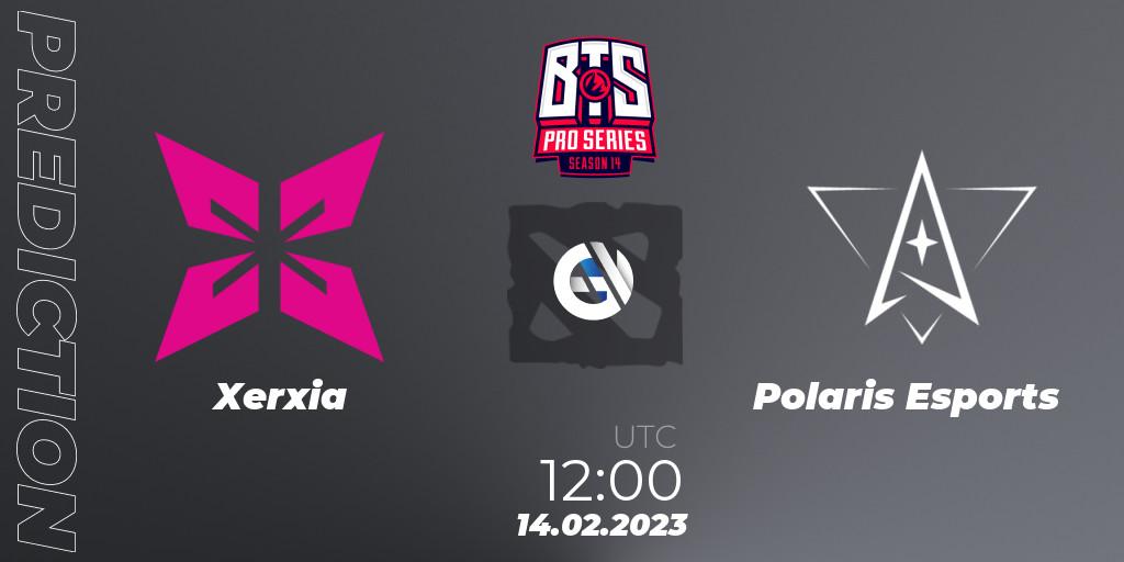 Xerxia vs Polaris Esports: Match Prediction. 14.02.2023 at 09:00, Dota 2, BTS Pro Series Season 14: Southeast Asia