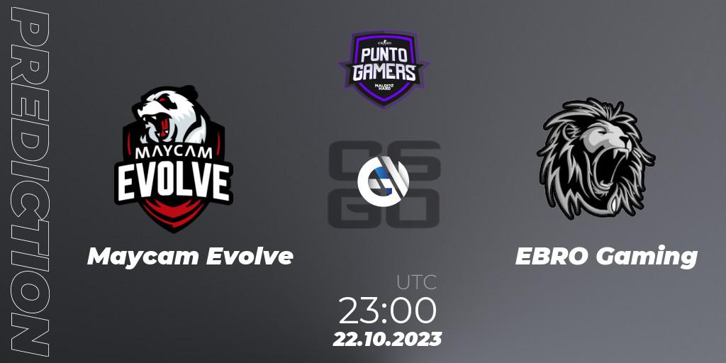 Maycam Evolve vs EBRO Gaming: Match Prediction. 22.10.2023 at 23:00, Counter-Strike (CS2), Punto Gamers Cup 2023
