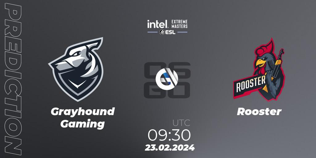 Grayhound Gaming vs Rooster: Match Prediction. 23.02.24, CS2 (CS:GO), Intel Extreme Masters Dallas 2024: Oceanic Closed Qualifier