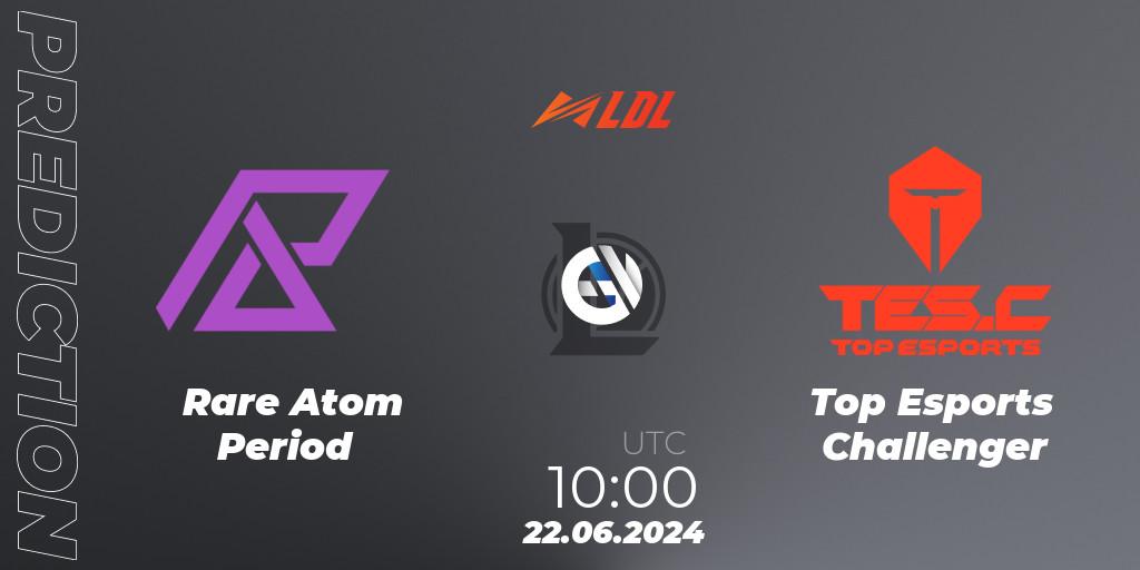 Rare Atom Period vs Top Esports Challenger: Match Prediction. 22.06.2024 at 08:30, LoL, LDL 2024 - Stage 3