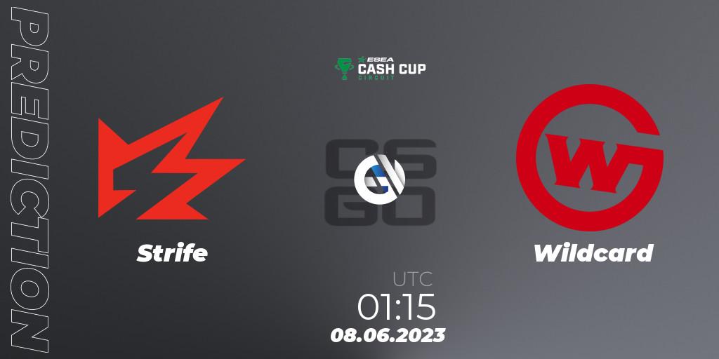 Strife vs Wildcard: Match Prediction. 08.06.23, CS2 (CS:GO), ESEA Cash Cup Circuit Season 1 Finals