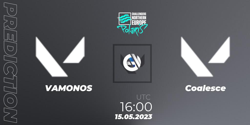 VAMONOS vs Coalesce: Match Prediction. 15.05.2023 at 16:00, VALORANT, VALORANT Challengers 2023 Northern Europe: Polaris Split 2