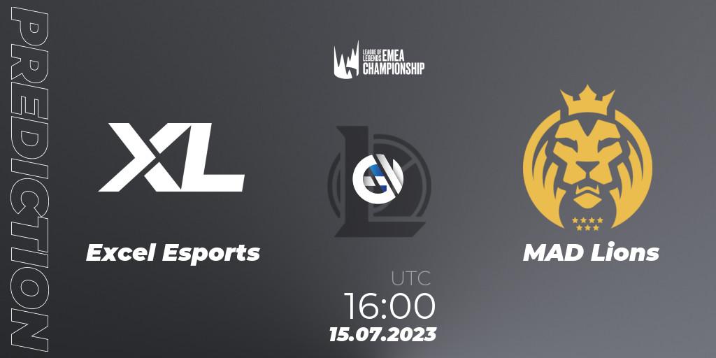 Excel Esports vs MAD Lions: Match Prediction. 15.07.23, LoL, LEC Summer 2023 - Group Stage