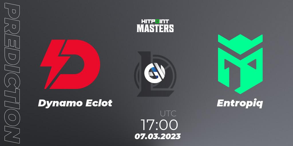 Dynamo Eclot vs Entropiq: Match Prediction. 10.03.23, LoL, Hitpoint Masters Spring 2023