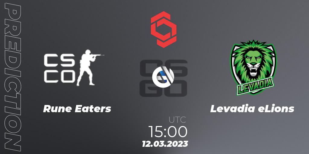Rune Eaters vs Levadia eLions: Match Prediction. 12.03.2023 at 15:50, Counter-Strike (CS2), CCT Central Europe Series 5 Closed Qualifier