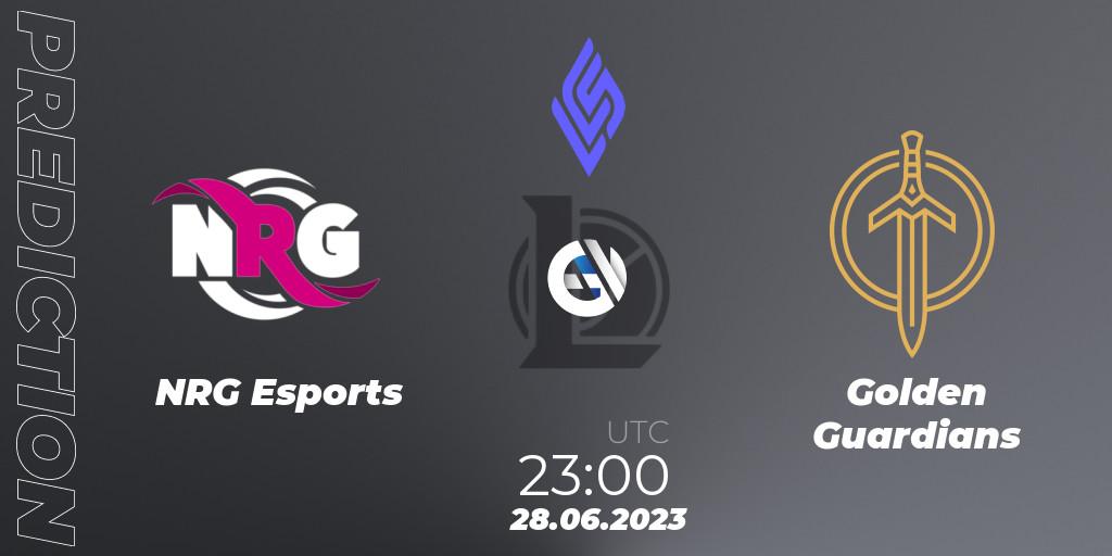NRG Esports vs Golden Guardians: Match Prediction. 28.06.2023 at 23:00, LoL, LCS Summer 2023 - Group Stage