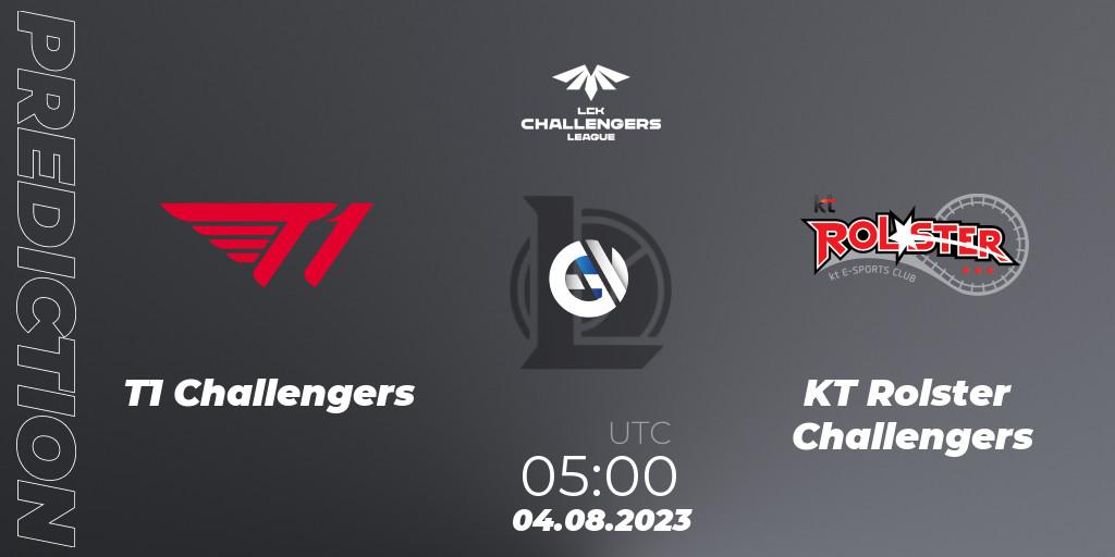 T1 Challengers vs KT Rolster Challengers: Match Prediction. 04.08.23, LoL, LCK Challengers League 2023 Summer - Group Stage