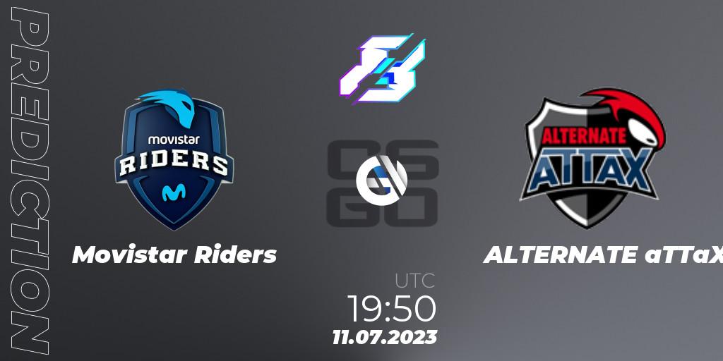 Movistar Riders vs ALTERNATE aTTaX: Match Prediction. 11.07.23, CS2 (CS:GO), Gamers8 2023 Europe Open Qualifier 2