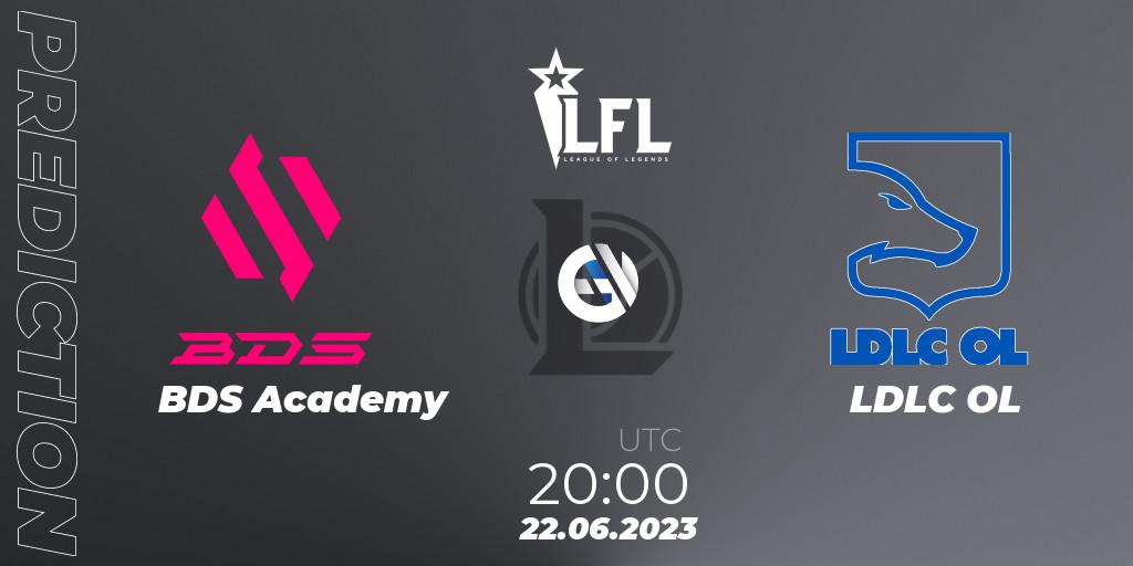 BDS Academy vs LDLC OL: Match Prediction. 22.06.23, LoL, LFL Summer 2023 - Group Stage