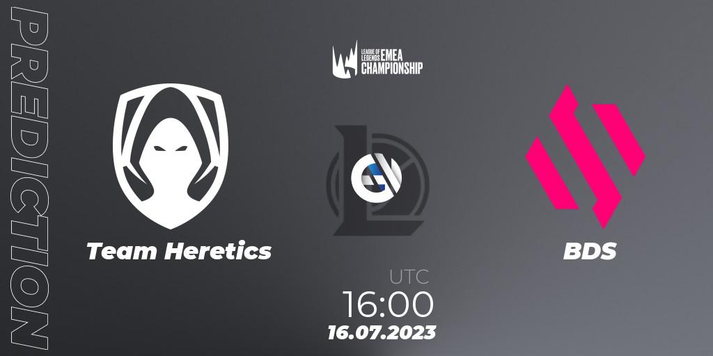 Team Heretics vs BDS: Match Prediction. 16.07.2023 at 16:00, LoL, LEC Summer 2023 - Group Stage