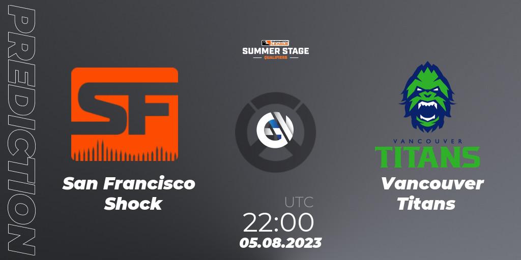 San Francisco Shock vs Vancouver Titans: Match Prediction. 05.08.23, Overwatch, Overwatch League 2023 - Summer Stage Qualifiers