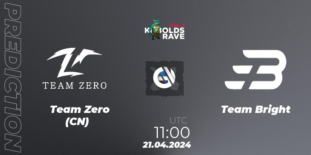 Team Zero (CN) vs Team Bright: Match Prediction. 29.04.2024 at 05:20, Dota 2, Cringe Station Kobolds Rave 2