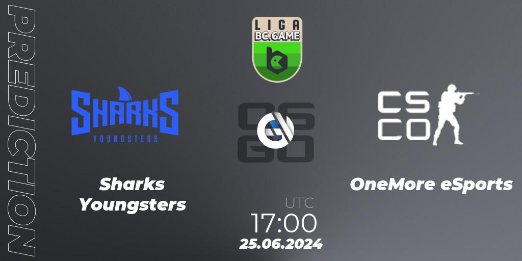 Sharks Youngsters vs OneMore eSports: Match Prediction. 25.06.2024 at 17:00, Counter-Strike (CS2), Dust2 Brasil Liga Season 3: Division 2