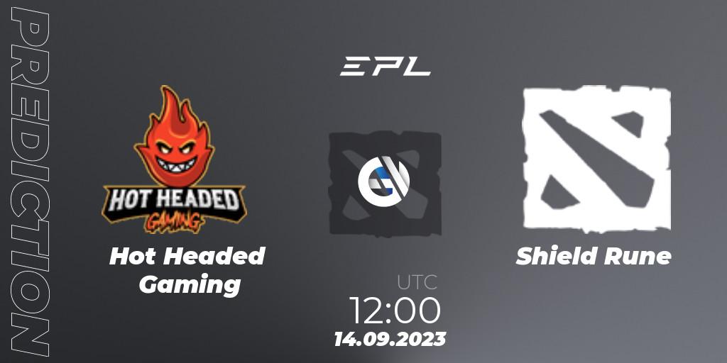 Hot Headed Gaming vs Shield Rune: Match Prediction. 14.09.2023 at 12:15, Dota 2, European Pro League Season 12