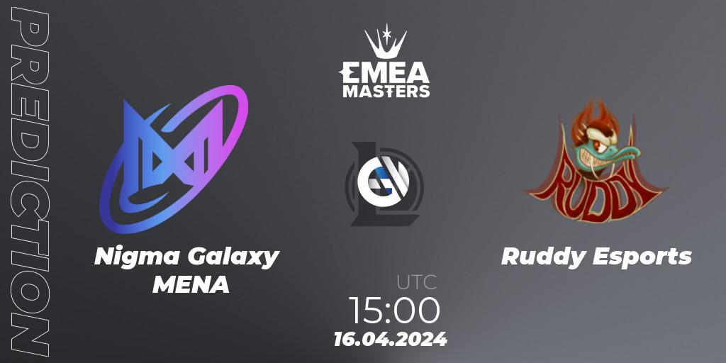 Nigma Galaxy MENA vs Ruddy Esports: Match Prediction. 16.04.24, LoL, EMEA Masters Spring 2024 - Play-In
