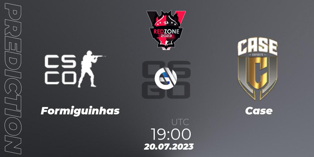 Formiguinhas vs Case: Match Prediction. 20.07.2023 at 19:00, Counter-Strike (CS2), RedZone PRO League Season 5