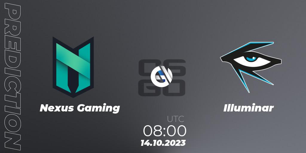 Nexus Gaming vs Illuminar: Match Prediction. 14.10.2023 at 08:00, Counter-Strike (CS2), European Pro League Season 11: Division 2
