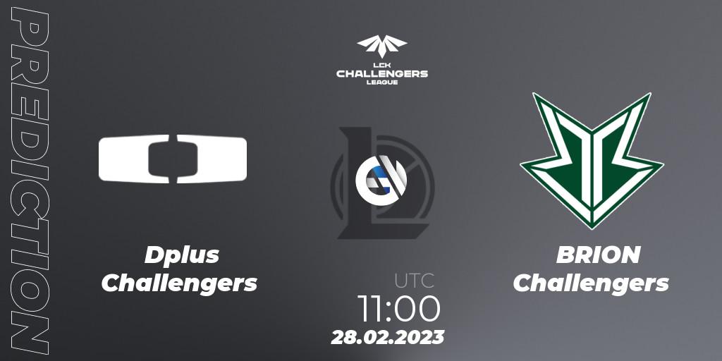 Dplus Challengers vs BRION Challengers: Match Prediction. 28.02.2023 at 10:15, LoL, LCK Challengers League 2023 Spring