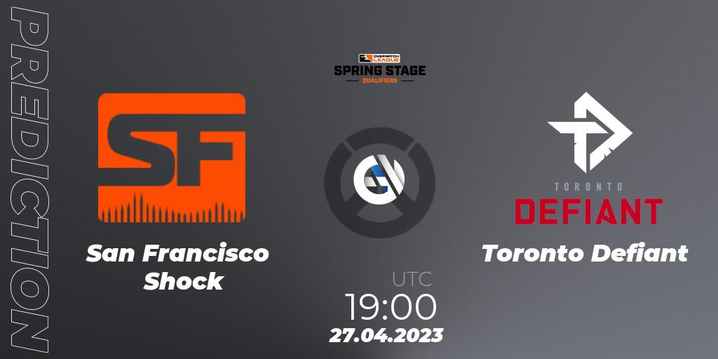 San Francisco Shock vs Toronto Defiant: Match Prediction. 27.04.2023 at 19:00, Overwatch, OWL Stage Qualifiers Spring 2023 West