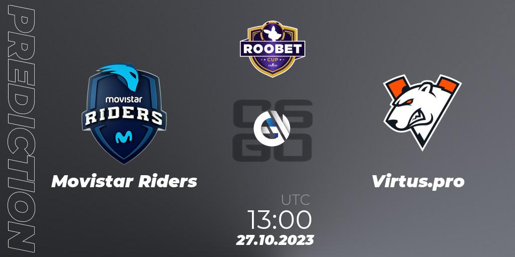 Movistar Riders vs Virtus.pro: Match Prediction. 27.10.23, CS2 (CS:GO), Roobet Cup 2023