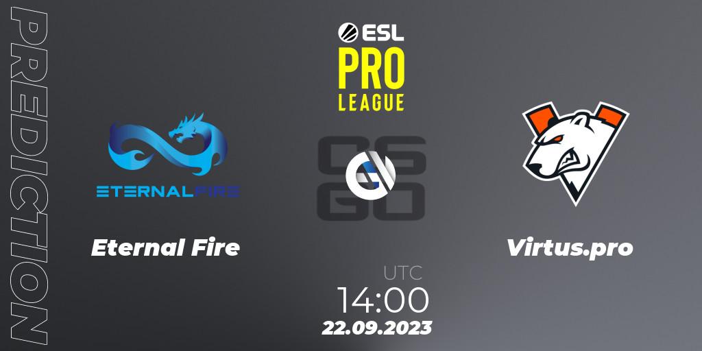 Eternal Fire vs Virtus.pro: Match Prediction. 22.09.2023 at 14:00, Counter-Strike (CS2), ESL Pro League Season 18