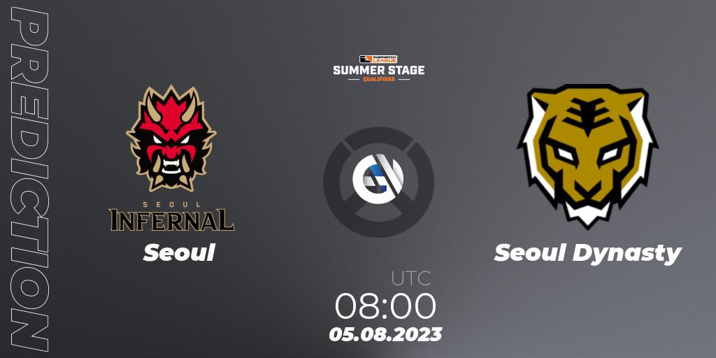 Seoul vs Seoul Dynasty: Match Prediction. 05.08.23, Overwatch, Overwatch League 2023 - Summer Stage Qualifiers