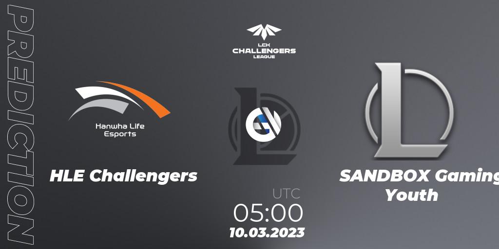 Hanwha Life Challengers vs SANDBOX Gaming Youth: Match Prediction. 10.03.23, LoL, LCK Challengers League 2023 Spring