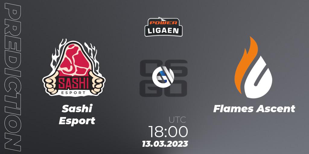  Sashi Esport vs Flames Ascent: Match Prediction. 13.03.23, CS2 (CS:GO), Dust2.dk Ligaen Season 22