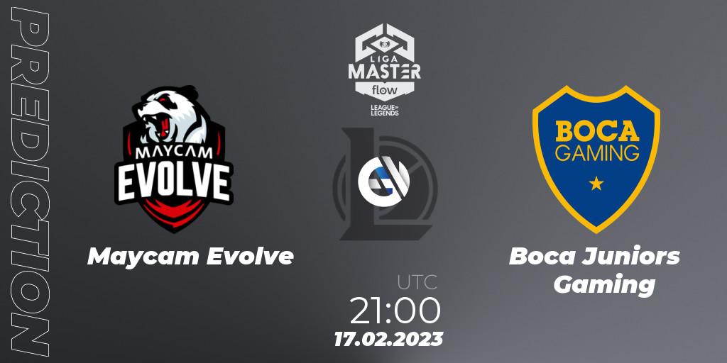 Maycam Evolve vs Boca Juniors Gaming: Match Prediction. 17.02.23, LoL, Liga Master Opening 2023 - Group Stage