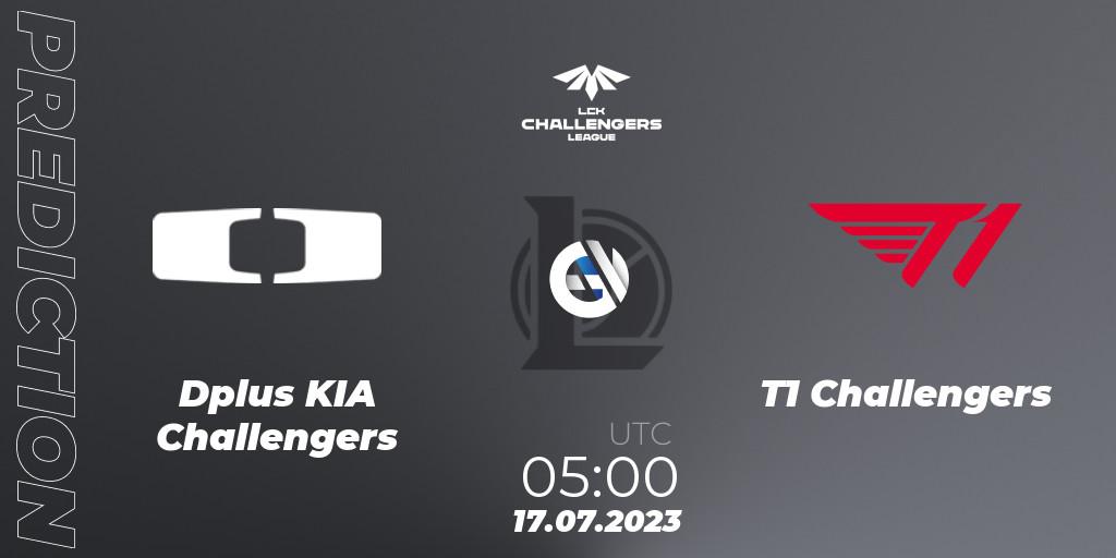 Dplus KIA Challengers vs T1 Challengers: Match Prediction. 17.07.23, LoL, LCK Challengers League 2023 Summer - Group Stage