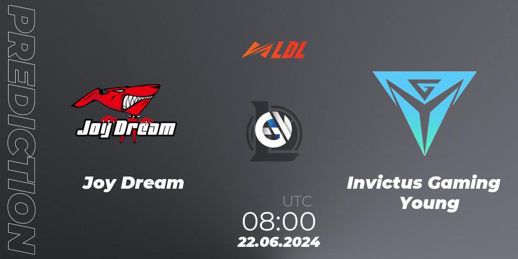 Joy Dream vs Invictus Gaming Young: Match Prediction. 22.06.2024 at 06:00, LoL, LDL 2024 - Stage 3