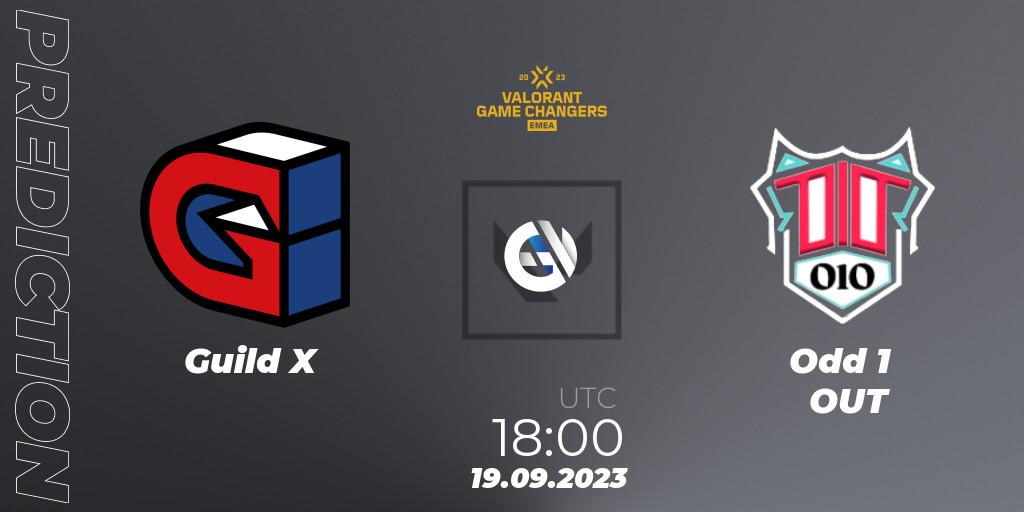 Guild X vs Odd 1 OUT: Match Prediction. 19.09.2023 at 18:00, VALORANT, VCT 2023: Game Changers EMEA Stage 3 - Group Stage