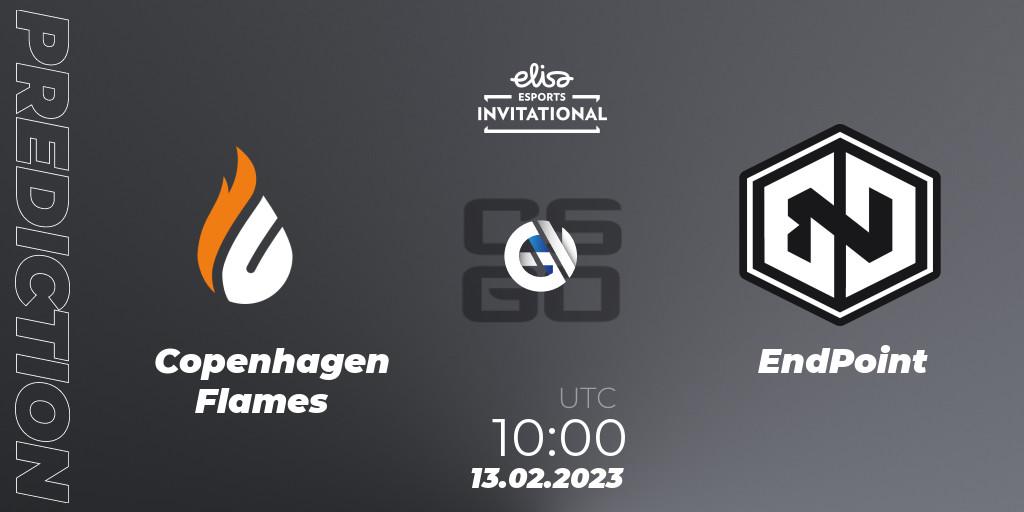 Copenhagen Flames vs EndPoint: Match Prediction. 13.02.2023 at 10:00, Counter-Strike (CS2), Elisa Invitational Winter 2023