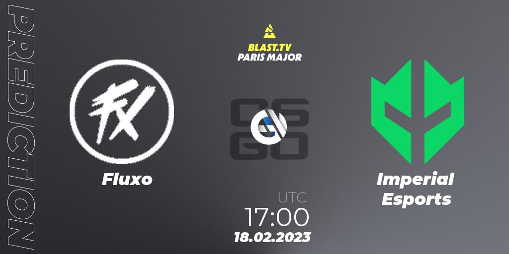 Fluxo vs Imperial Esports: Match Prediction. 18.02.2023 at 17:00, Counter-Strike (CS2), BLAST.tv Paris Major 2023 South America RMR Closed Qualifier