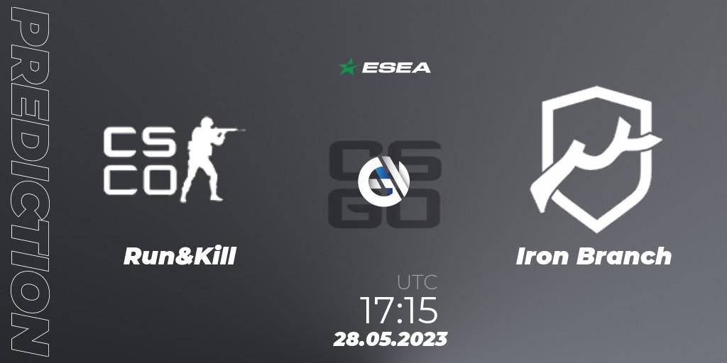 Run&Kill vs Iron Branch: Match Prediction. 28.05.2023 at 17:20, Counter-Strike (CS2), ESEA Advanced Season 45 Europe