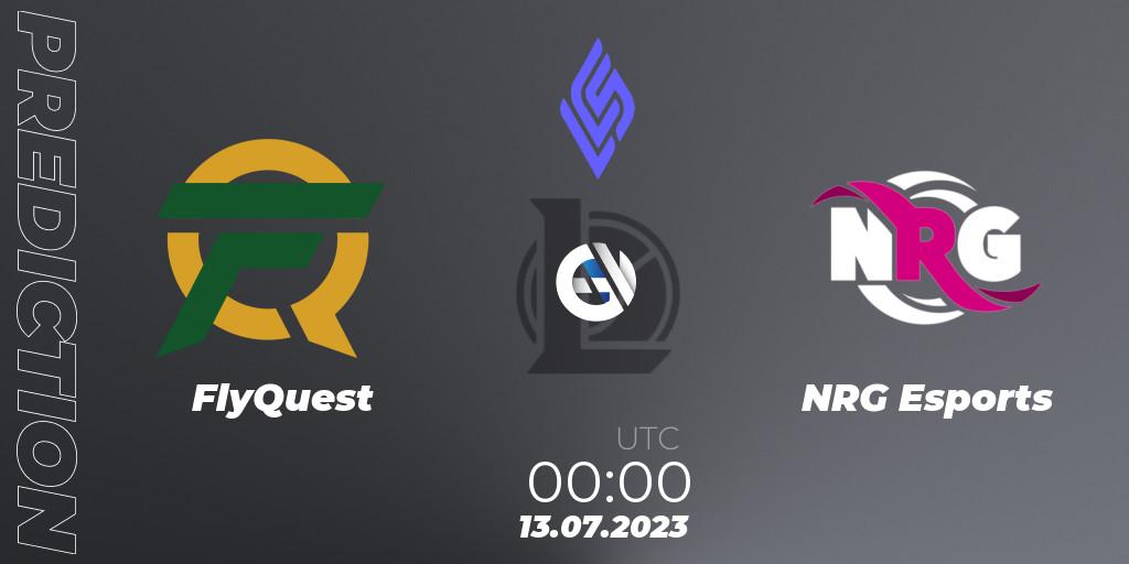 FlyQuest vs NRG Esports: Match Prediction. 12.07.2023 at 23:00, LoL, LCS Summer 2023 - Group Stage