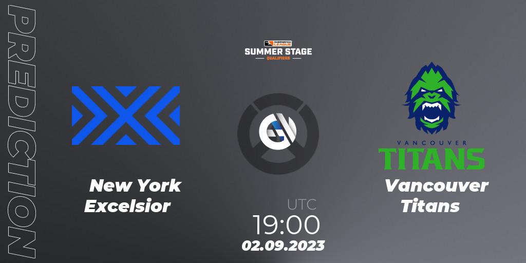 New York Excelsior vs Vancouver Titans: Match Prediction. 02.09.23, Overwatch, Overwatch League 2023 - Summer Stage Qualifiers