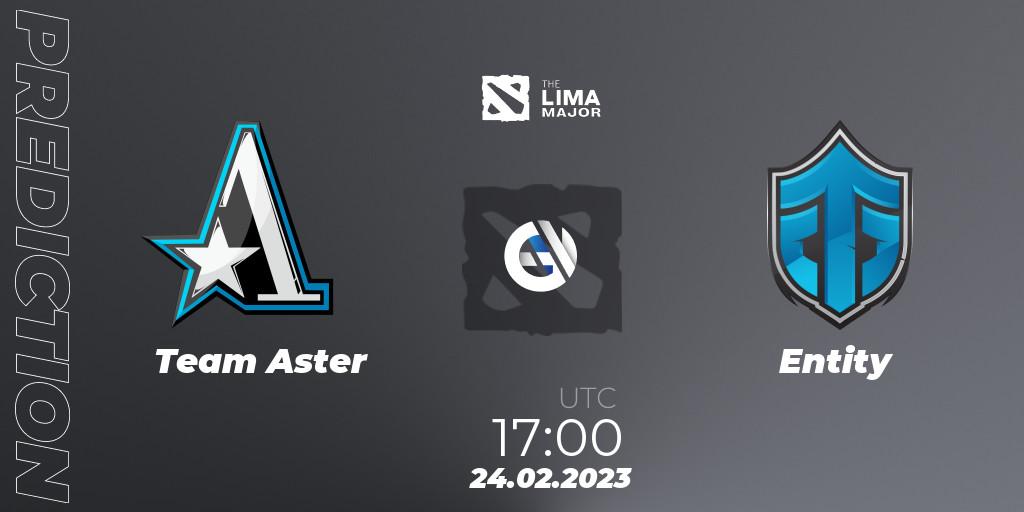Team Aster vs Entity: Match Prediction. 24.02.23, Dota 2, The Lima Major 2023