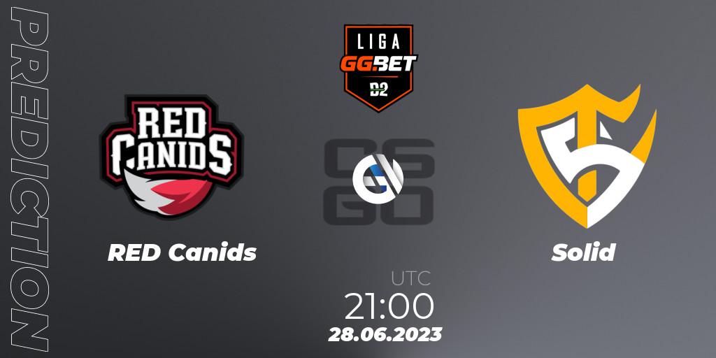 RED Canids vs Solid: Match Prediction. 28.06.23, CS2 (CS:GO), Dust2 Brasil Liga Season 1