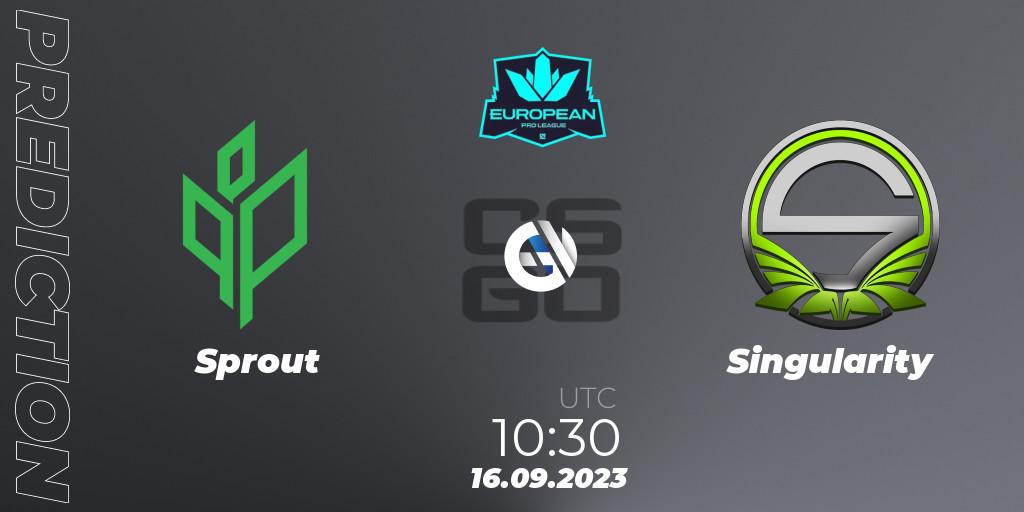 Sprout vs Singularity: Match Prediction. 16.09.23, CS2 (CS:GO), European Pro League Season 10